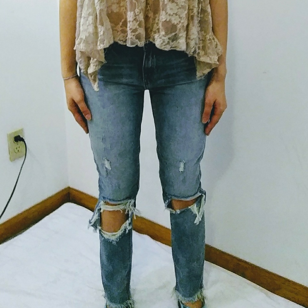 Lucky Brand Womens Size 0 Ripped Jeans